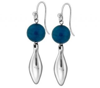 RLM Studio Sterling & Gemstone Bead Marquise Drop Earrings   J269059