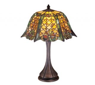 Tiffany Style Duffner & Kimberly Shell & Diamond Table Lamp   H159727
