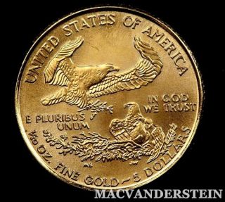 1999 AMERICAN GOLD EAGLE 1/10 OZ  GEM BRILLIANT UNCIRCULATED  #F994