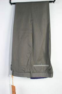 New ETRO Milano Mens Cotton Dress Pants 38 54 Dark Gray Made in Italy