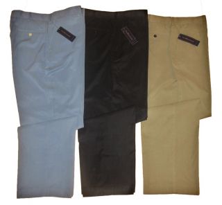 Ralph Lauren Mens Preston Silk Cotton Flat Dress Pants