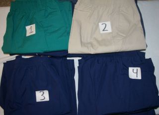 NW Lot of 2 or 3 Crest Medical Nursery Uniform Scrubs Pants Style 112