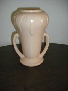 Vintage Rumrill Two Handle American Pottery Vase 54