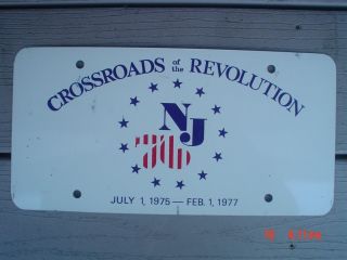  Bicentennial License Plate Crossroads of The Revolution Metal