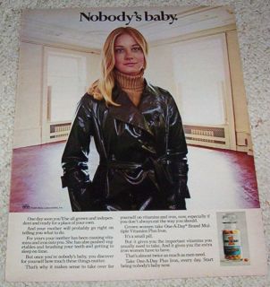 1969 Ad Cybill Shepherd One A Day Miles Laboratories Ad