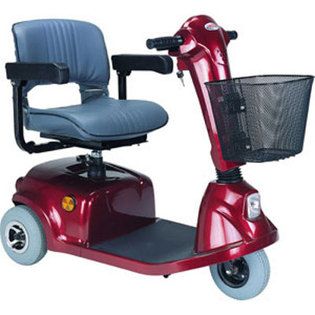 CTM HS 320 3 Wheel Econ Electric Mobility Scooter Red