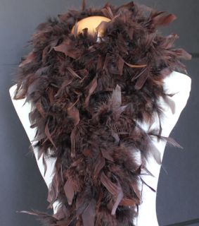  Brown Chandelle Feather Boa 72 Long A Cynthias Feathers New