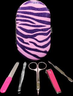  Piece Manicure Kit Scissors Nail File Tweezers Cuticle Pusher