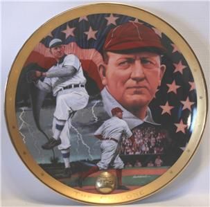 1995 CY Young The Cyclone Franklin Mint Baseball Plate