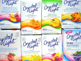 Crystal Light on The Go Drink Mix 18 Flavors