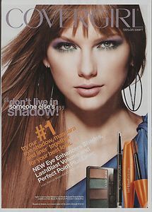 Taylor Swift CoverGirl Eye Shadow Advertisement 2012 Magazine Print Ad