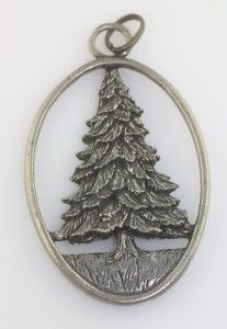  1992 Seagull Pin Tree Spuce Fir Cedar Cyprus Christmas Pendant