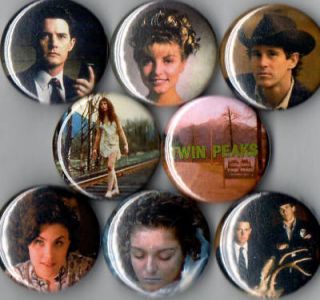 Twin Peaks 8 Pins Buttons Badges Laura Palmer Season 1