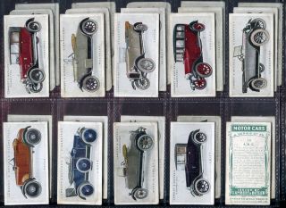 Tobacco Card Set, Lambert & Butler, MOTOR CARS, 1st Series, 1922