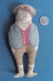 antique printed cloth doll PALMER COX BROWNIE character toy 1892