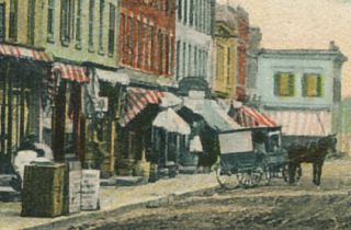 Panoramic View of Reed Street, Coxsackie NY 1907