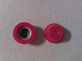 Little Tikes Cozy Coupe Car Replacement Part (1) Red Axle Cap