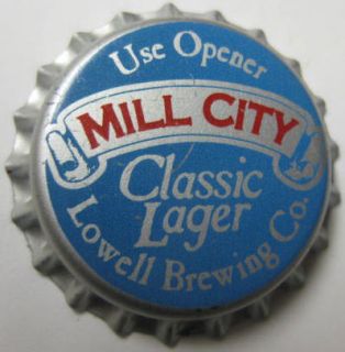 Mill City Classic Lager Beer Crown Unused Bottle Cap Lowell