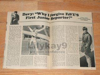  MONKEES Mark Lindsay DAVY JONES Dack Rambo LEN WHITING Cowsills 1968