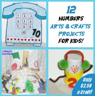 12 Kits Numbers Arts Crafts Kids Lots Preschool