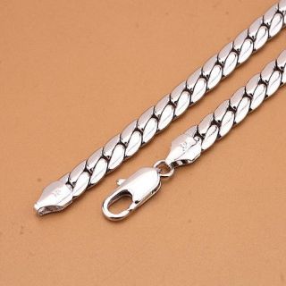 Dainty mens 18K White gold filled solid special necklace chain 2479g