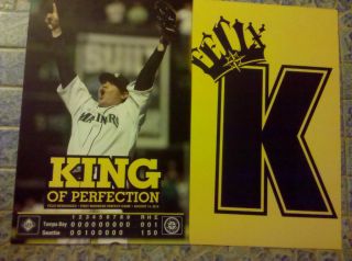 King of Perfection Court Felix Hernandez Seattle Mariners Yellow K