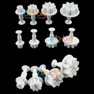 4X Sugarcraft Cake Decorating Cutter Tool Plunger Daisy