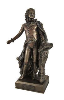 Bronzed Wolfgang Amadeus Mozart Statue