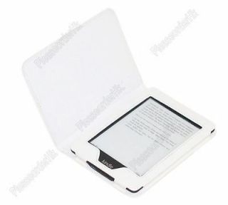 White Book style Protector PU Leather Case Cover for  Kindle