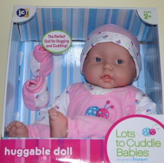 Doll Lots to Cuddle Vinyl 20 in Pink Bug Theme Berenguer Baby Doll