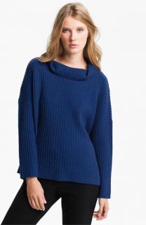 Eileen Fisher Funnel Neck Ribbed Sweater (Online Exclusive)