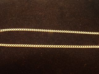 18K Yellow Gold 17 5 Tight Curb Link Chain 6 70 Grams