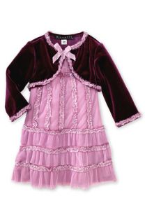 Biscotti Babydoll Dress & Velvet Shrug (Infant)