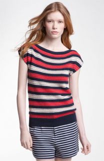 MARC BY MARC JACOBS Kay Stripe Cap Sleeve Sweater