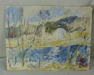 HOWARD D BECKER HONESDALE PA LISTED ARTIST PAINTING 