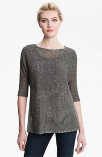 Eileen Fisher Delave Twist Linen Sweater