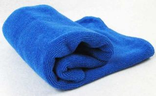 blue car wipe cloth wash cleaning towel micro fibre 30x70cm blue car