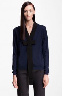 Marni Bicolor Bow Cashmere Cardigan