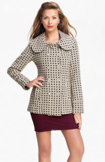 Tulle Polka Dot Double Breasted Coat (Juniors)