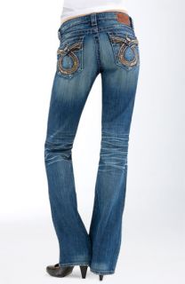 Big Star Liv Flap Pocket Flare Leg Stretch Jeans (Juniors)