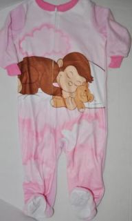 Curious George Pajamas Pyjamas Sleepsuit Coco Der Neugierige Affe