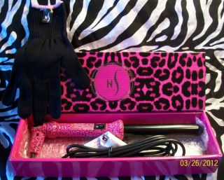  Animal Pink Purple Leopard Zebra Curling Wand Clip Less Iron 1