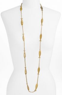 Tory Burch Fish Long Necklace