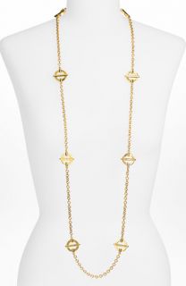 Tory Burch Long Station Chain Necklace