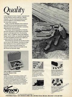1976 Dan Wesson Arms Monson MA Revolvers Vintage Guns Ad