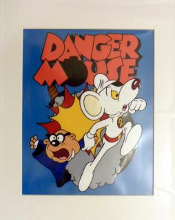 Danger Mouse Penfold Hand Painted Animation Art Cartoon Title Cel