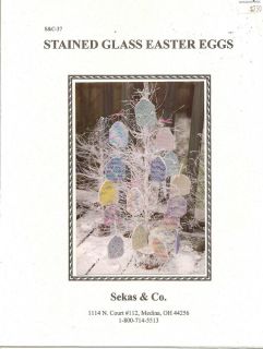 Stained Glass Easter Eggs Cross Stitch Instruction Booklet