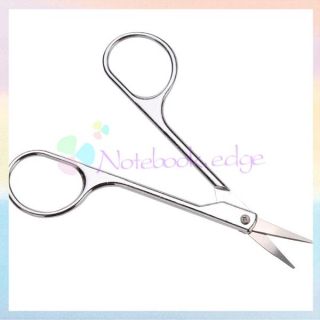  Curved Mustache Nose Hair Scissors Eyebrows Nail Trimmer Tool