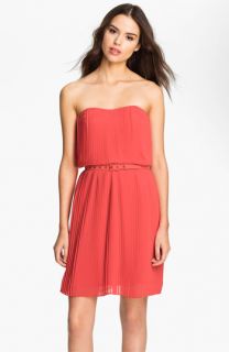 FELICITY & COCO Strapless Pleated Chiffon Dress ( Exclusive)