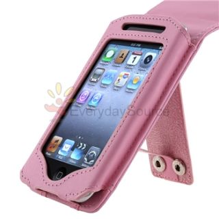 Pink Leather Case for Apple iPod Touch 3rd Generation